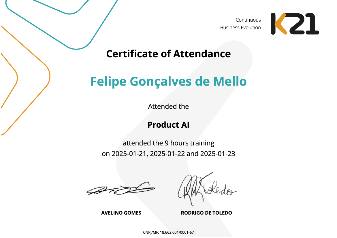 Certificado K21
